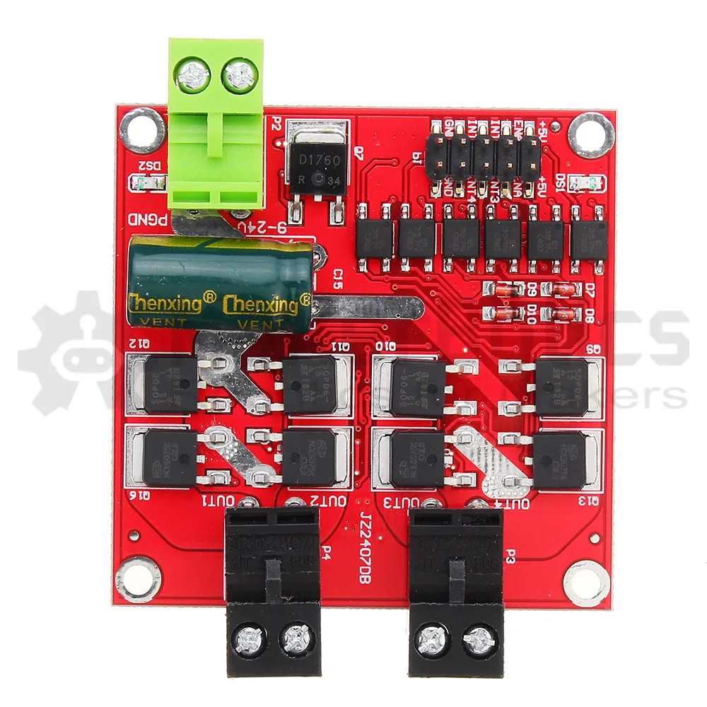 24V 7A Dual-Channel DC Motor Driver - MakerBotics - Image 3