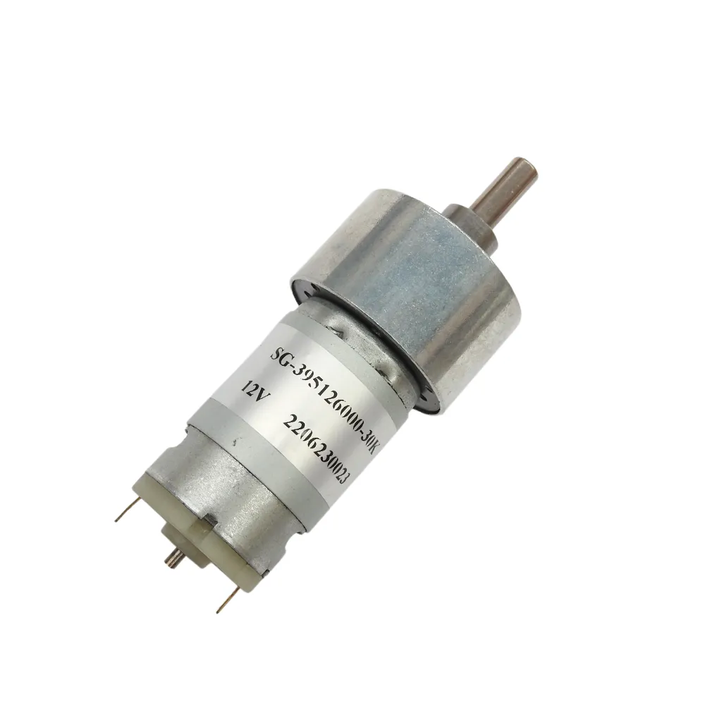 12V 37mm Spur Geared DC Motor - 220RPM - Makerbotics