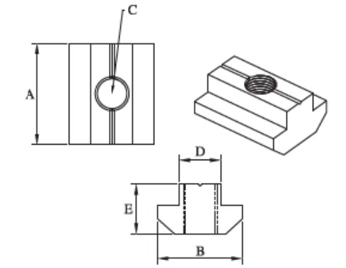 40 Series Sliding T-Nuts