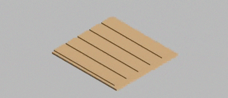 GIF showing the components of a T-Track Based MDF Spoiler Board For CNC Machines