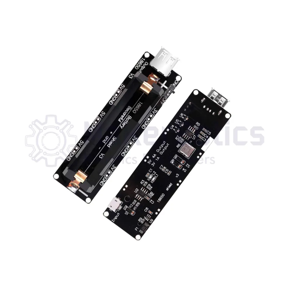 18650 Battery Shield With USB - (1-2 Channel) - MakerBotics - Image 3