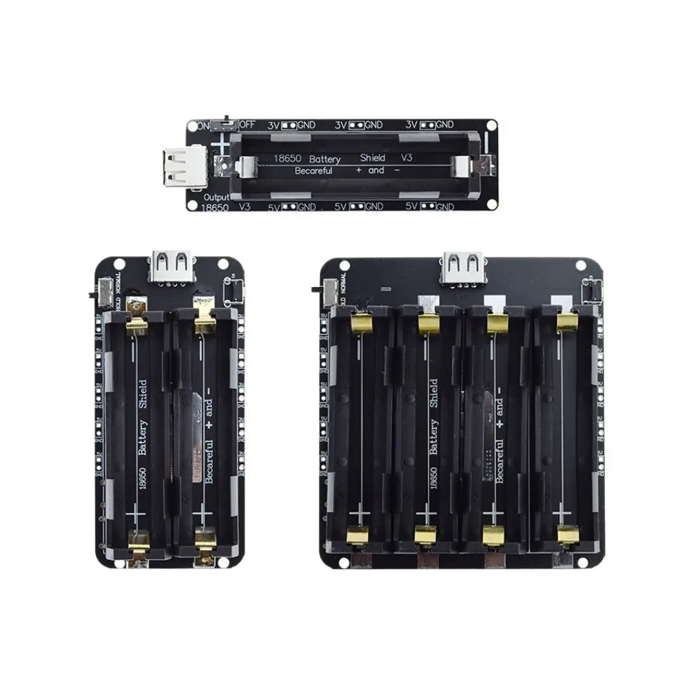 18650 Battery Shield With USB - (1-2 Channel) - MakerBotics