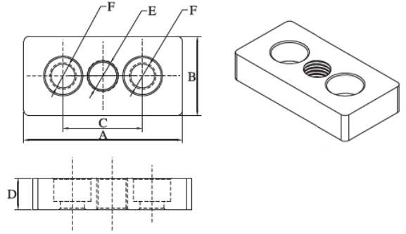40x80 Foot Bracket M12