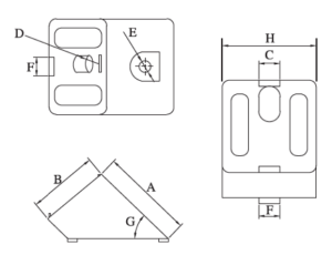 45 Degree Support Connector Bracket