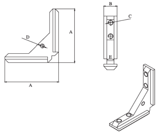 90 Degree Inside Corner Connector V2