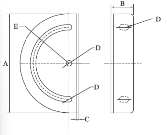 180 Degree Steel Steering Connecting Plate