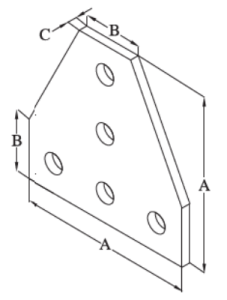 5 Hole Tee Joining Plate