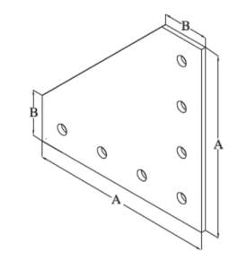 7 Hole 90 Degree Joining Plate