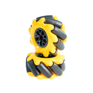 48mm Mecanum Wheels with Coupling (Left/Right Pair) - MakerBotics