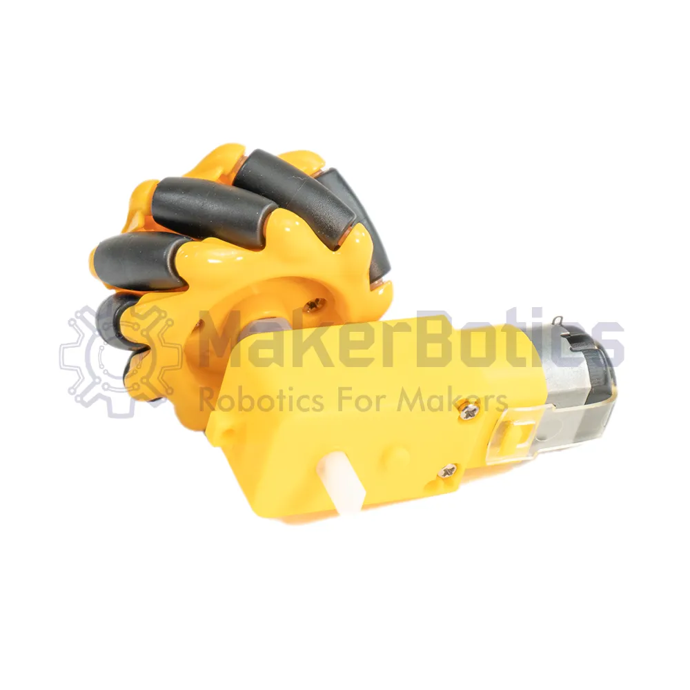 48mm Mecanum Wheels with Coupling (Left/Right Pair) - MakerBotics - Image 5