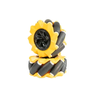 80mm Mecanum Wheels With Coupling (Left/Right Pair)- MakerBotics