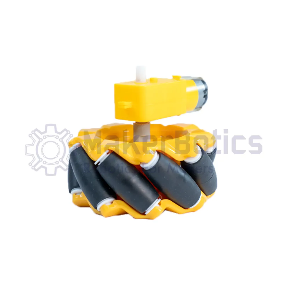 80mm Mecanum Wheels With Coupling (Left/Right Pair)- MakerBotics - Image 3
