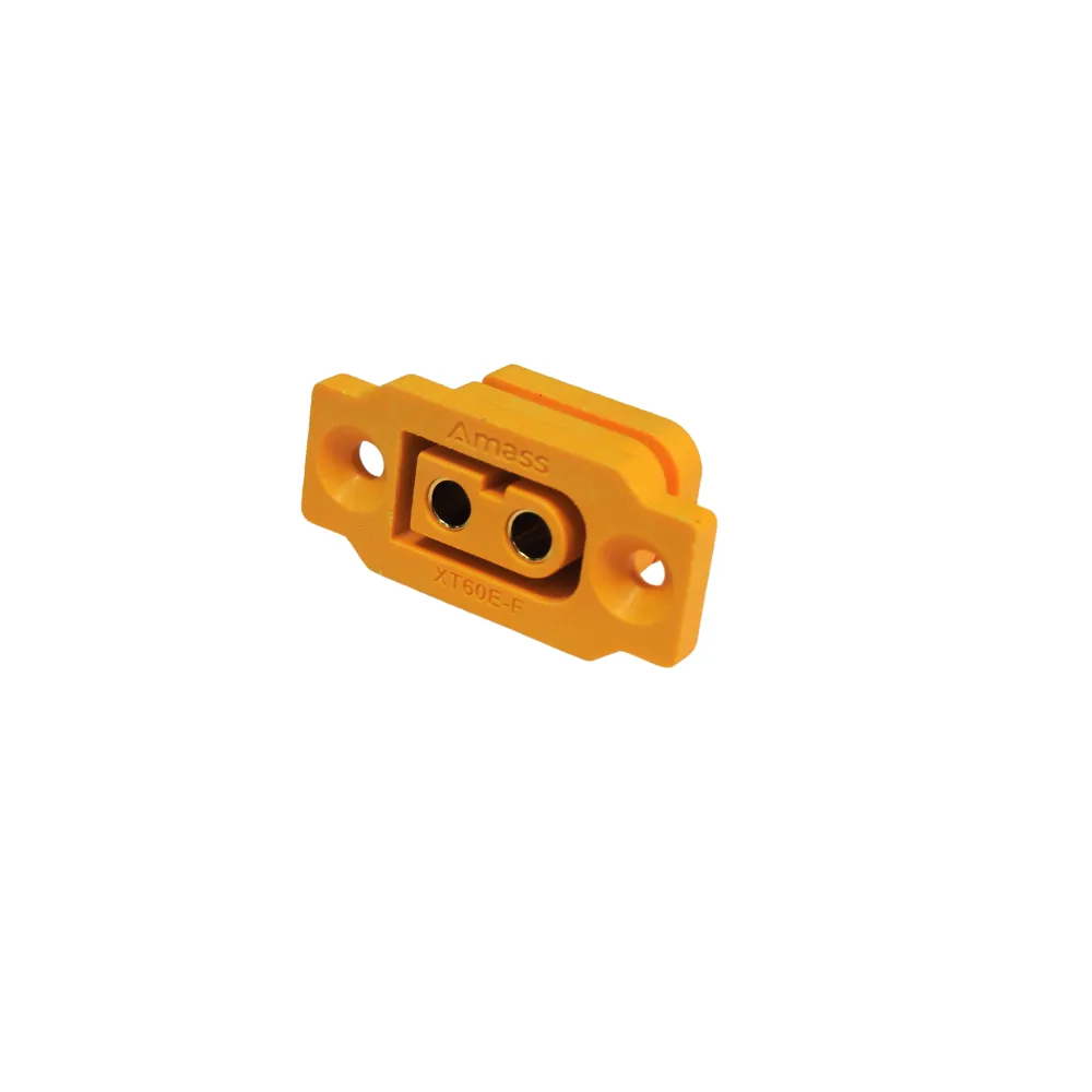 AMASS Panel Mount XT60E-F High Current DC Connector - Female - MakerBotics