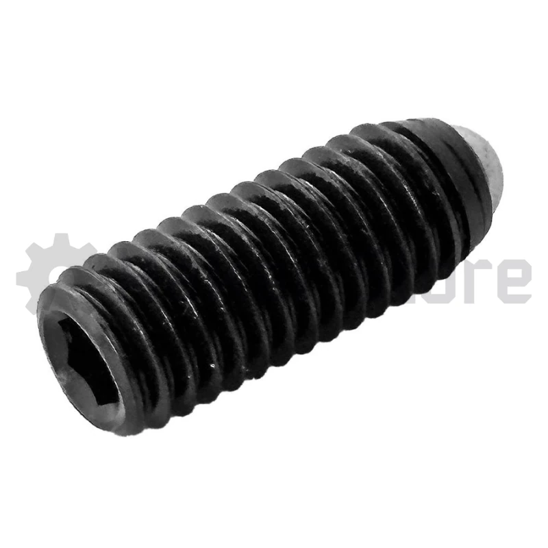M5 Ball Plunger Set Screws, manufactured using High-Quality Carbon Steel. Set screws are essential components in various industries, offering versatility and reliability. This version features an Allen key drive and a ball-pointed end, hence the name Ball Plunger. Fully threaded for convenience, these screws excel in high-stress applications due to their versatility and ability to securely fasten components.