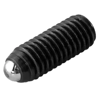 M5 Ball Plunger Set Screws, manufactured using High-Quality Carbon Steel. Set screws are essential components in various industries, offering versatility and reliability. This version features an Allen key drive and a ball-pointed end, hence the name Ball Plunger. Fully threaded for convenience, these screws excel in high-stress applications due to their versatility and ability to securely fasten components.