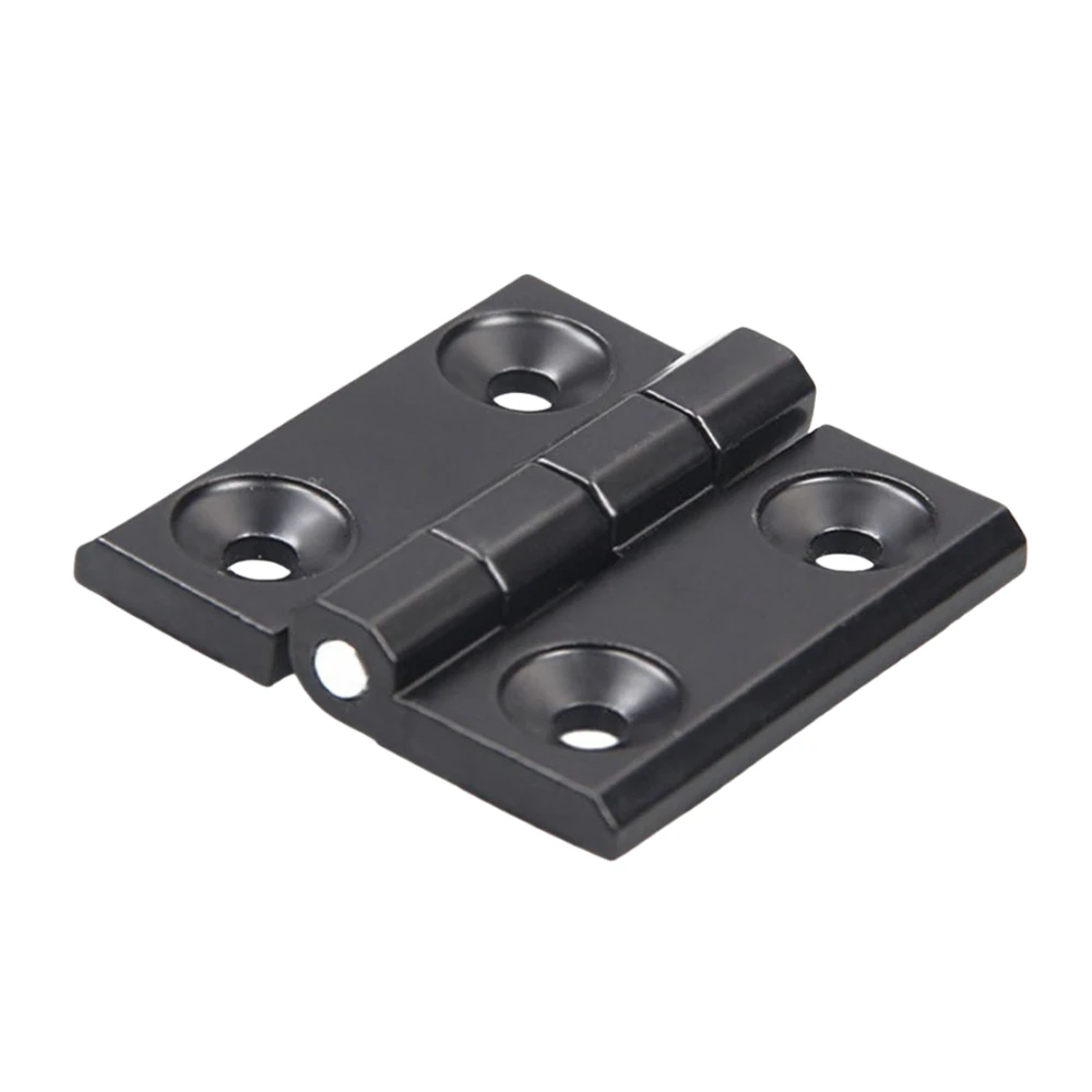 The Metal Hinge 20 Series 39x40mm in Black is a robust and corrosion-resistant hinge, ideal for various applications including enclosures, gates, and cabinets. Crafted from lightweight zinc alloy for strength and durability.