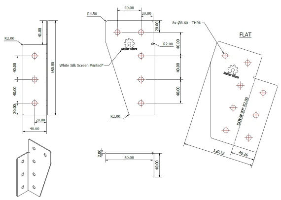 BRAC-40S-CNR-LEG-R-specs