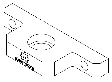 The 688ZZ Bearing Mounting Bracket for Ball Screw is designed for 12mm ball screws. Ensure precision alignment and smooth movements
