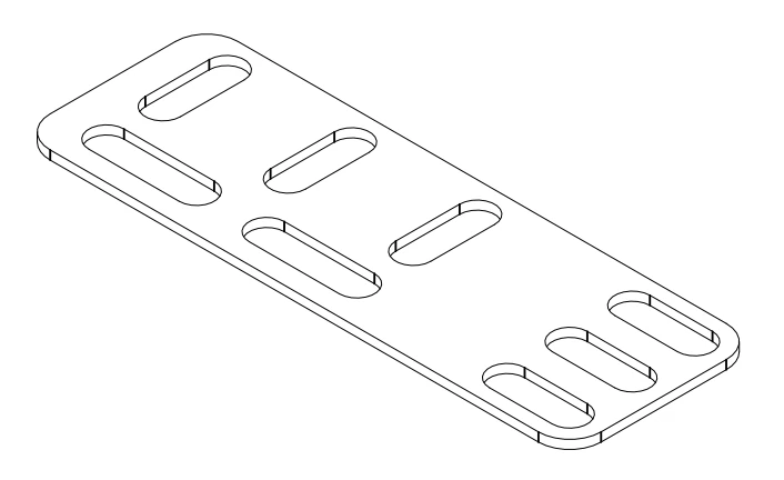 The Horizontal Mounting CDC Bracket provides secure and efficient cable management for small to medium-sized machines. Made from Stainless Steel 304, it ensures cables stay organised and protected.