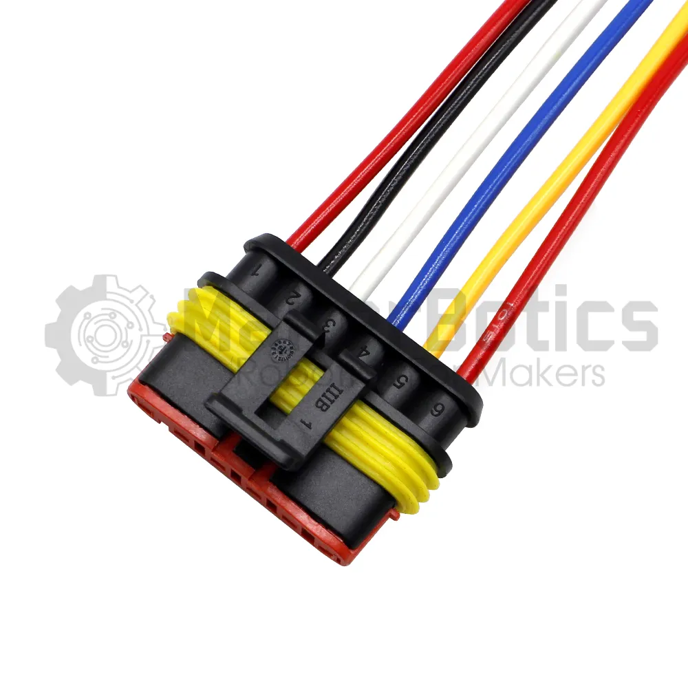 IP66 Waterproof Connectors with 150mm leads - 2-6 Pin - MakerBotics - Image 3