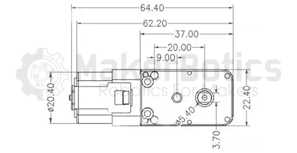 Dual Shaft Geared TT Motor