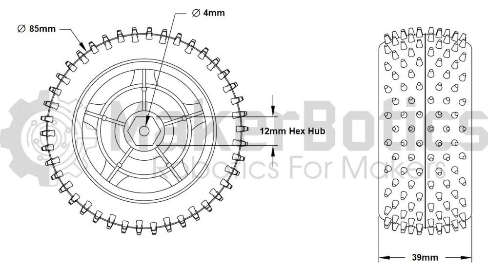 Robot Wheel 85mm