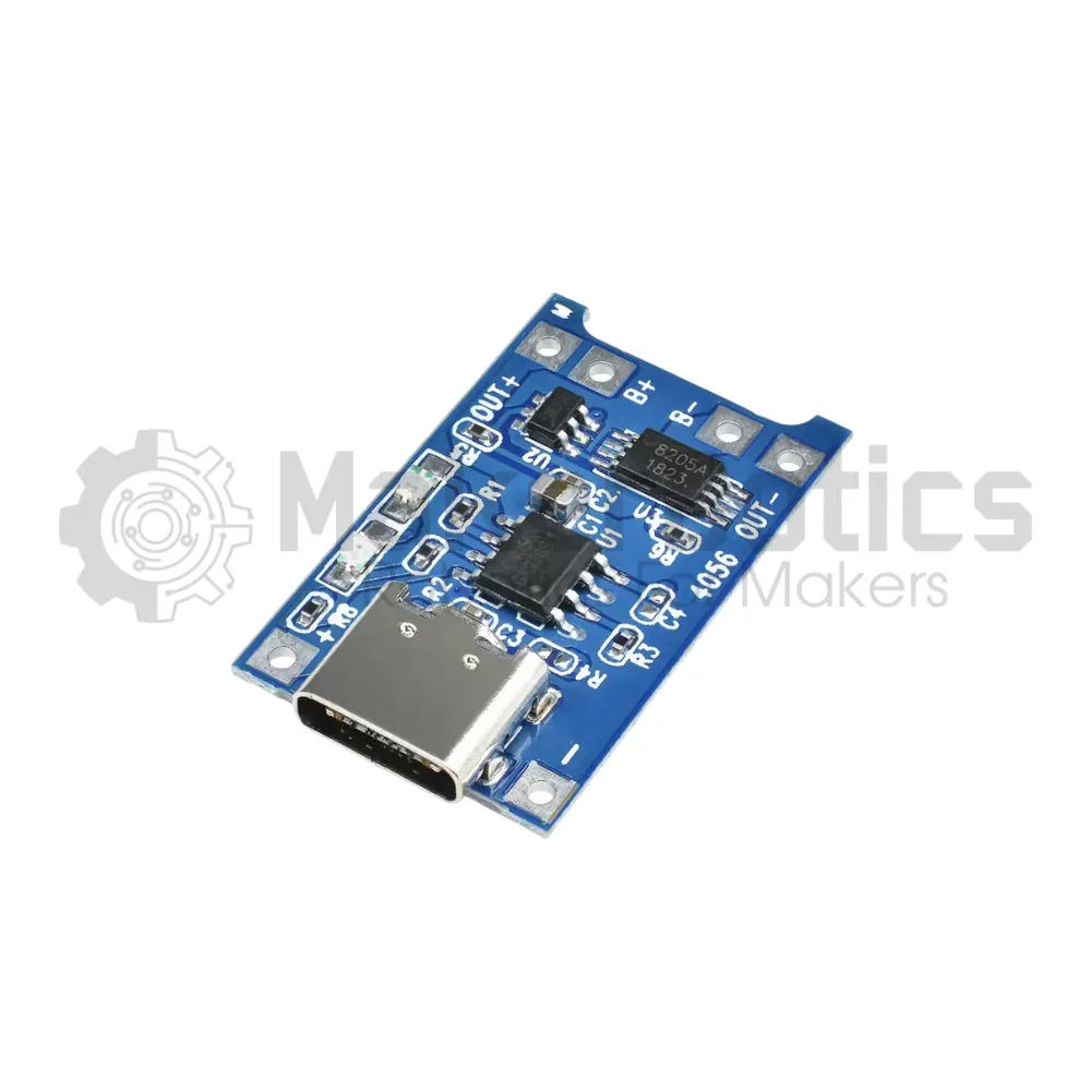 TP4056 3.7V Lithium Battery Charger Module - USB/Solar Input - MakerBotics - Image 4