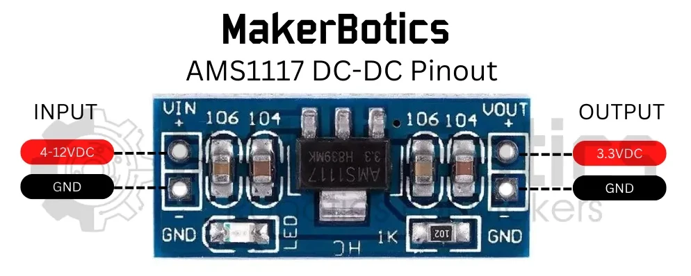 AMS1117 3.3V Step Down