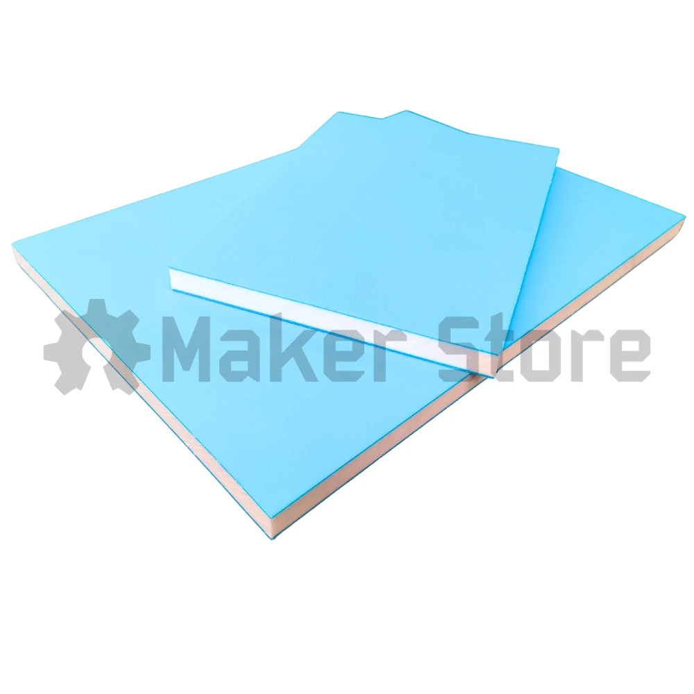 Multilayer HDPE Sheet - Light Blue/White/Light Blue - 19MM
