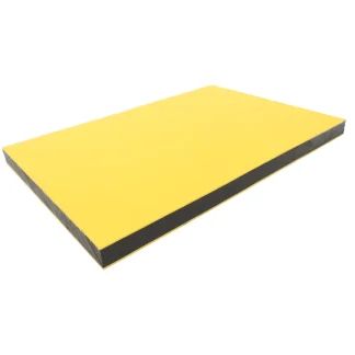 Multilayer HDPE Sheet - Yellow/Black/Yellow - 19MM