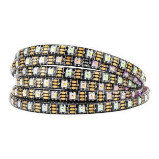 Programmable SK6812 60 LEDs per Metre IP65 Black LED Strip