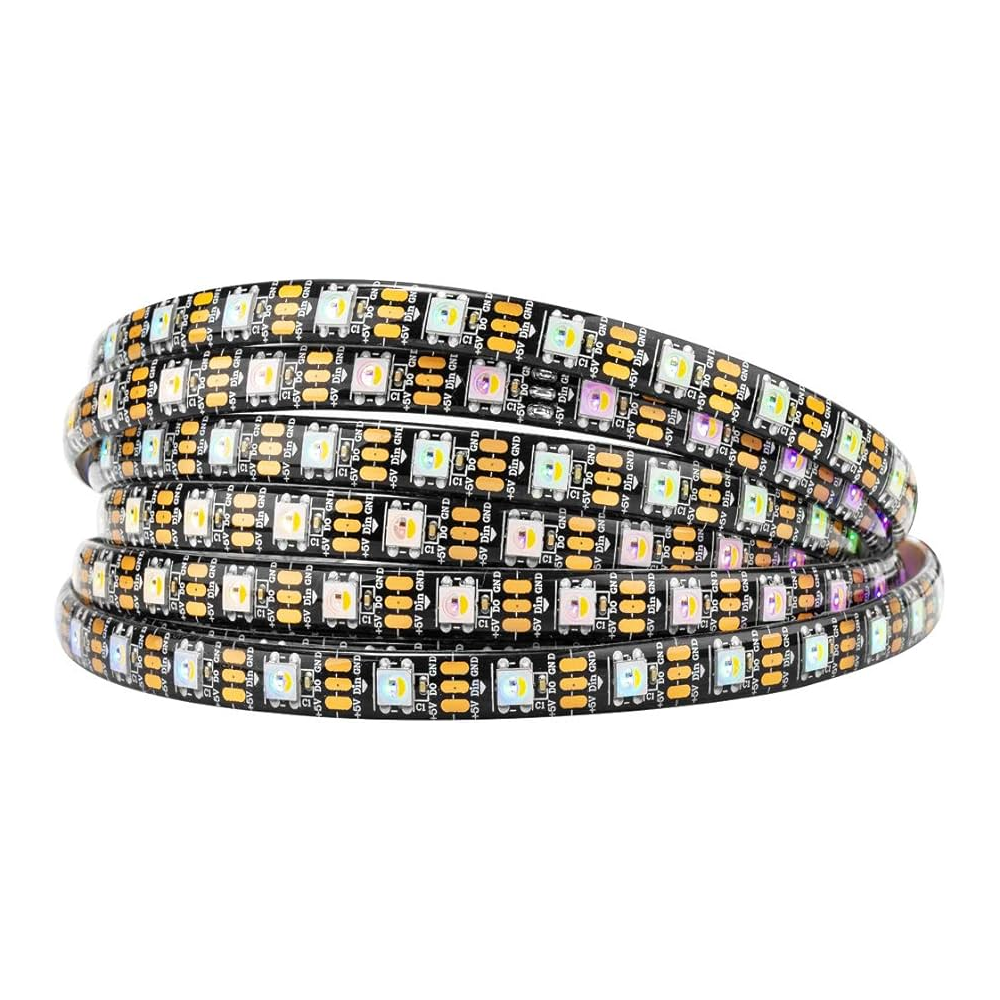 Programmable SK6812 60 LEDs per Metre IP65 Black LED Strip