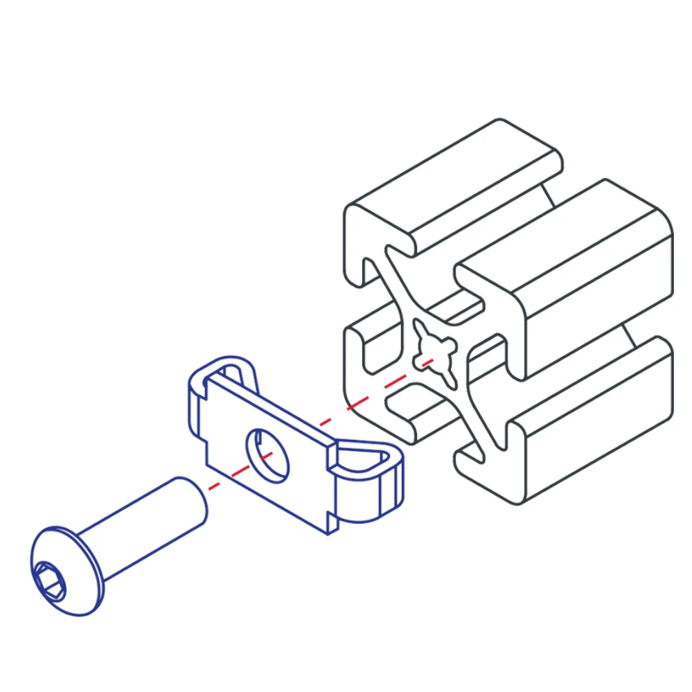 End Fastener Type A - 40 Series, M8 - Image 5