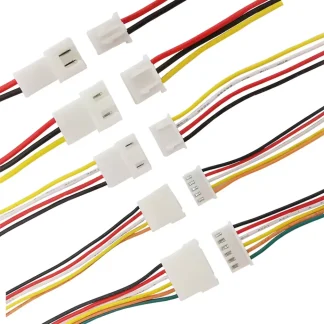 JST-XH Connectors with 180mm leads - 2-6 Pin - Male/Female Pair - MakerBotics