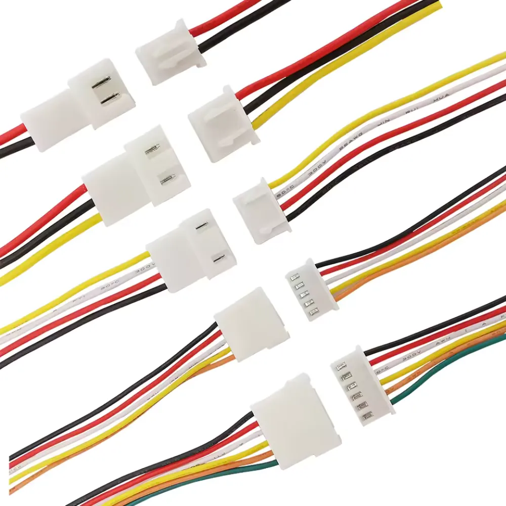 JST-XH Connectors with 180mm leads - 2-6 Pin - Male/Female Pair - MakerBotics