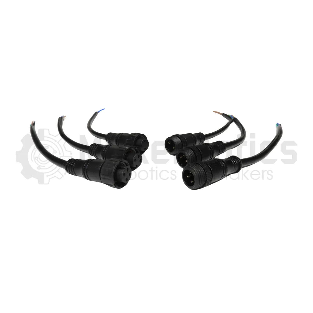 IP68 Waterproof Connectors with 150mm Leads - 2-4 Pin - MakerBotics - Image 3