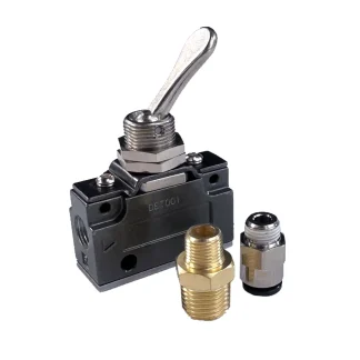 Vac-Clamp 1/8" Pneumatic Lever Valve Kit