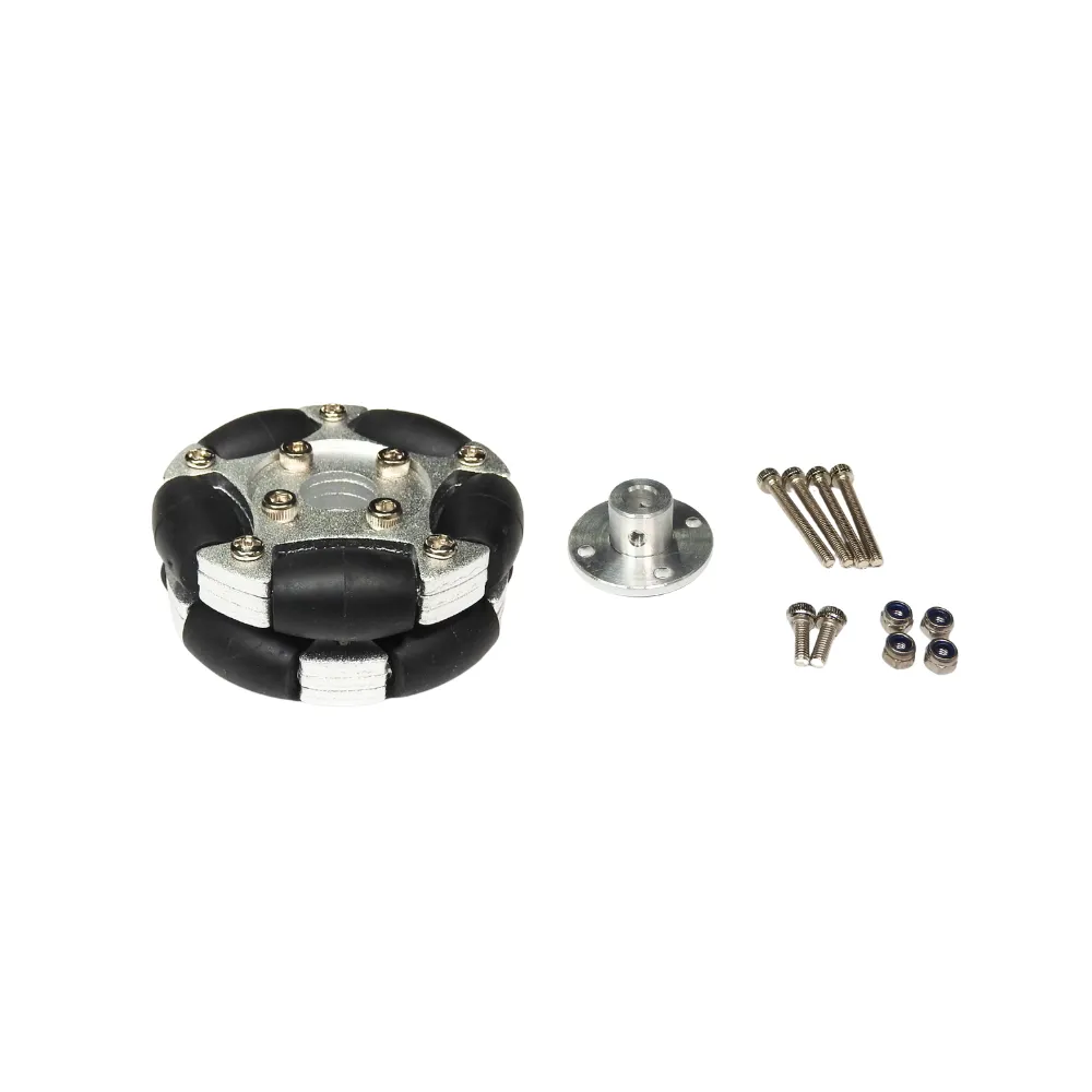 58mm Aluminium Omni Wheels with 6-8mm Hub