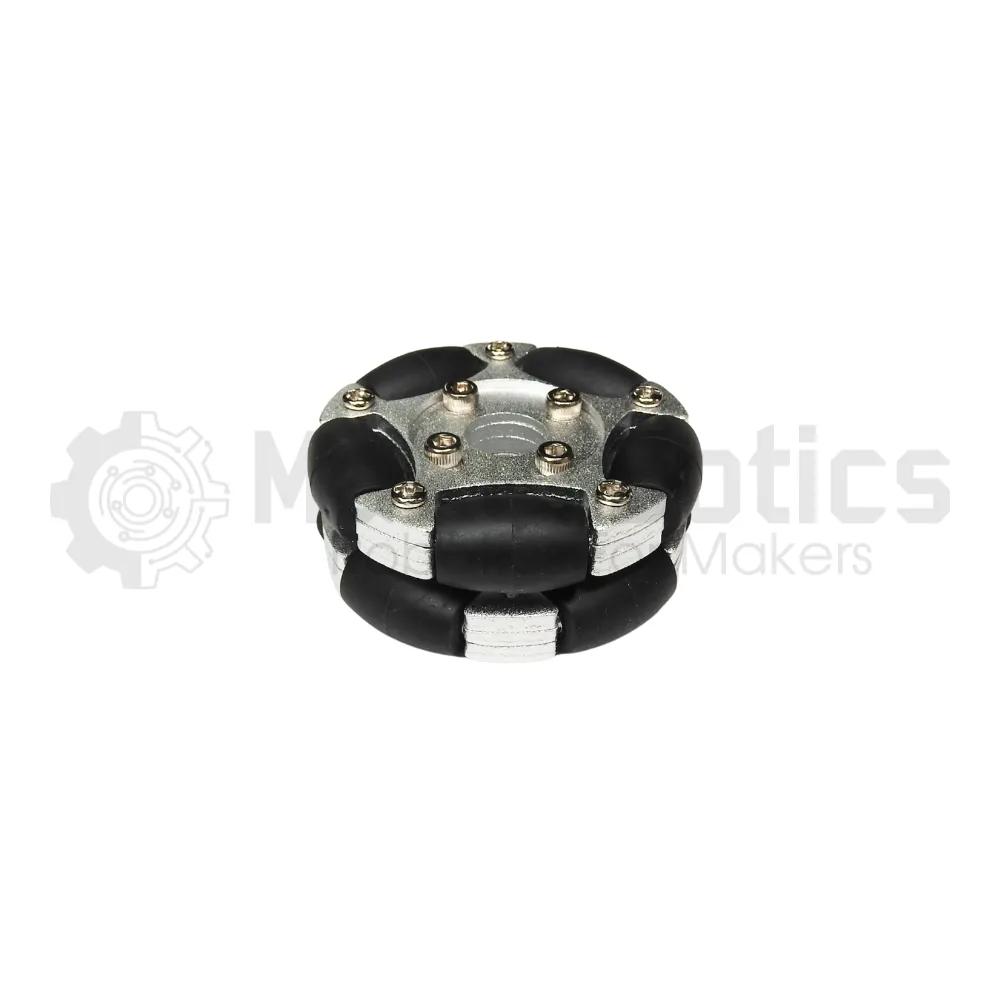 58mm Aluminium Omni Wheels with 6-8mm Hub - Image 4