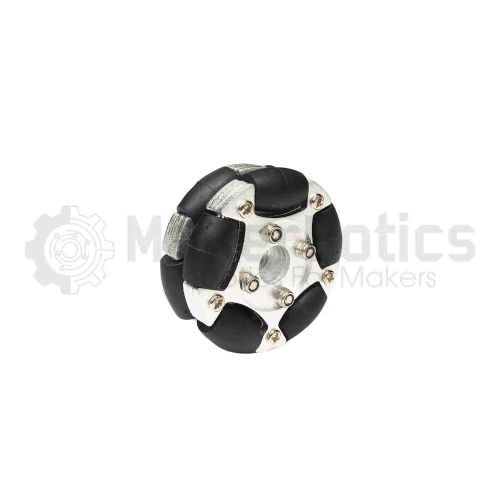 58mm Aluminium Omni Wheels with 6-8mm Hub - Image 3