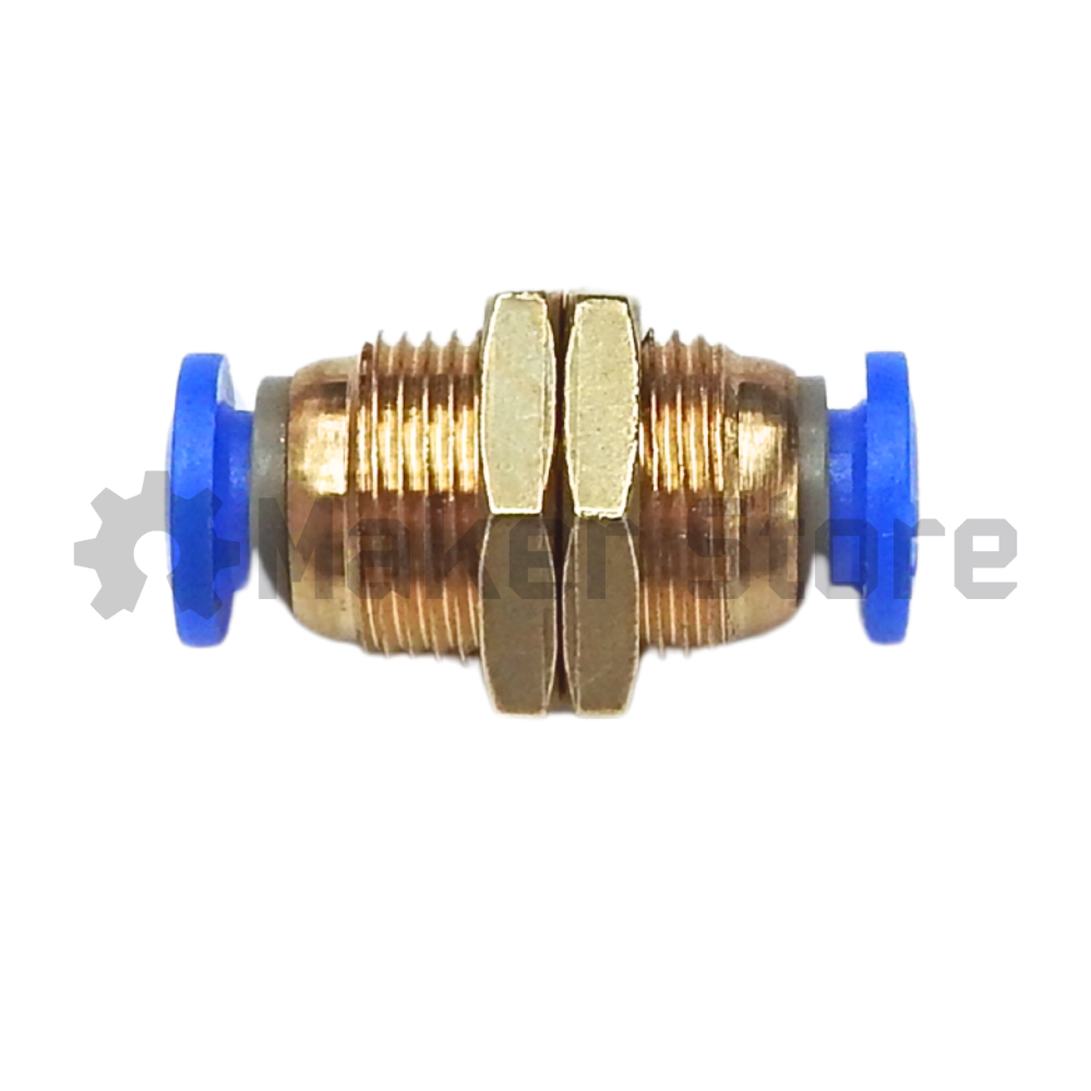 Pneumatic Push In Air Fittings- Bulk head union straight - Image 3