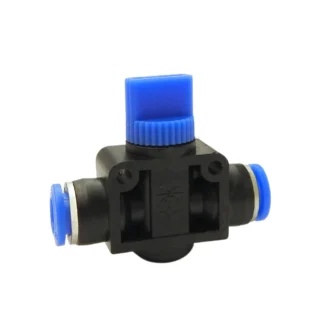 Pneumatic manual control shut-off valve
