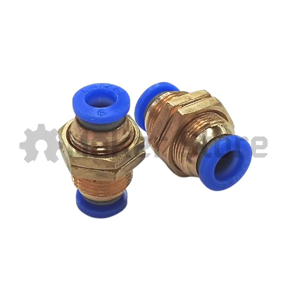 Pneumatic Push In Air Fittings- Bulk head union straight - Image 4