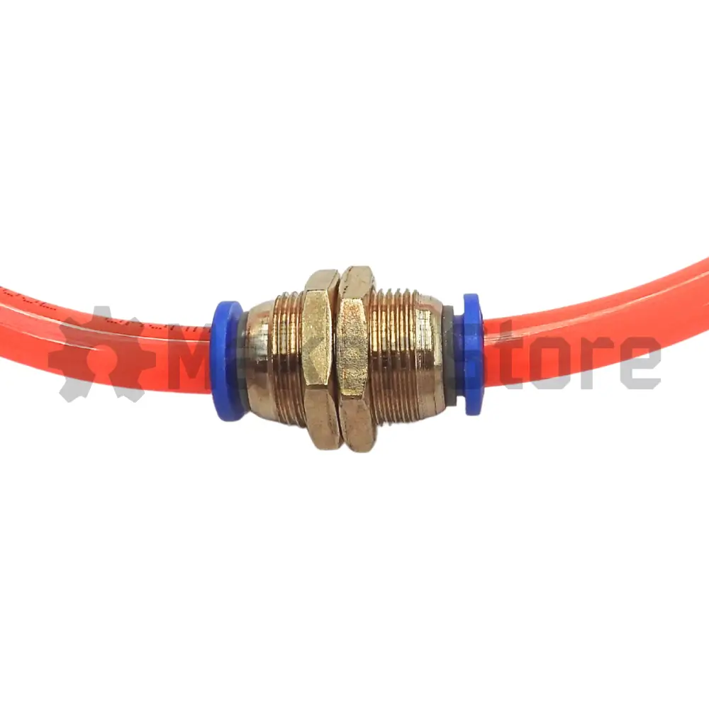 Pneumatic Push In Air Fittings- Bulk head union straight - Image 5
