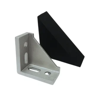 90 Degree 4 Hole Corner Bracket - 30 Series M8, 6mm Tab