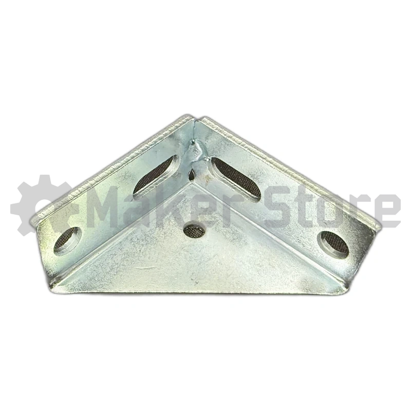 4 Hole Panel Mount Steel Bracket - 30 Series, M8 - Image 3