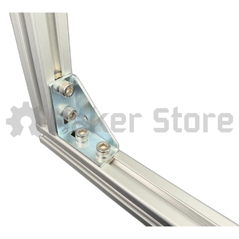4 Hole Panel Mount Steel Bracket - 30 Series, M8 - Image 5
