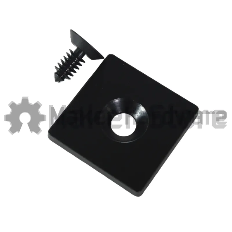 End Cap with Fastener - 30 x 30mm - 30 Series, M8 - Image 3