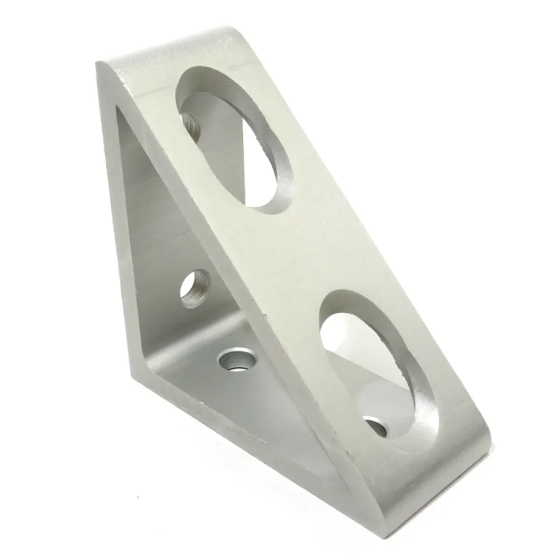 90 degree 4 Hole Gusset Bracket - 30 Series, M6