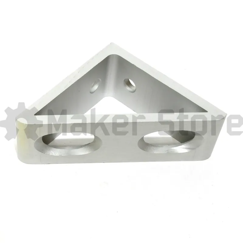 90 degree 4 Hole Gusset Bracket - 30 Series, M6 - Image 4